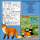 Fox Fact Sheet for Early Readers