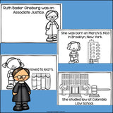 Ruth Bader Ginsburg Mini Book for Early Readers: Women's History Month