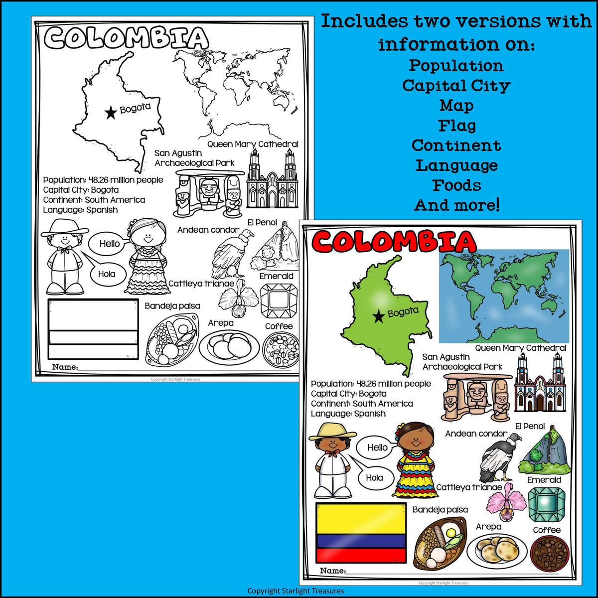 Colombia Fact Sheet – Starlight Treasures LLC