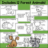 The Forest Mini Book for Early Readers: Forest Animals
