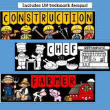 Community Helpers Cut n' Color Bookmarks
