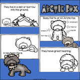 Arctic Fox Mini Book for Early Readers