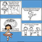 Anna Pavlova Mini Book for Early Readers: Women's History Month
