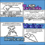 Natural Disasters Mini Book for Early Readers