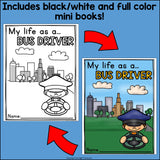 Bus Driver Mini Book for Early Readers - Careers and Community Helpers