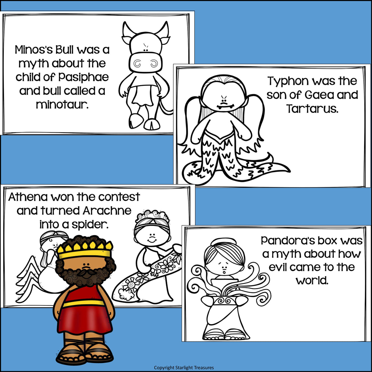 Greek Myths Mini Book for Early Readers - Greek Mythology – Starlight ...
