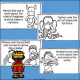 Greek Myths Mini Book for Early Readers - Greek Mythology