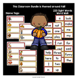 Classroom Decor Pack - Fall Theme