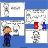 Ronald Reagan Mini Book for Early Readers: Presidents' Day