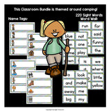Classroom Decor Pack - Camping Theme