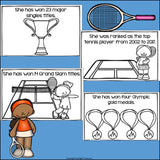 Serena Williams Mini Book for Early Readers: Women's History Month