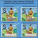 Alphabet Flash Cards for Early Readers - Ancient Greece