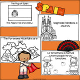 Spain Mini Book for Early Readers - A Country Study
