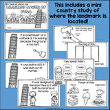 Leaning Tower of Pisa Complete Unit for Early Learners - World Landmarks