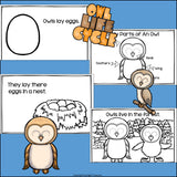 Owls Mini Book for Early Readers