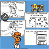 Life in the 1970s Mini Book for Early Readers