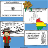 Bolivia Mini Book for Early Readers - A Country Study