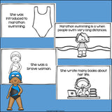 Diana Nyad Mini Book for Early Readers: Women's History Month