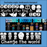 Martin Luther King Jr. Day Cut n' Color Bookmarks