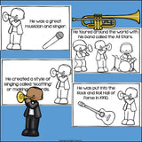 Louis Armstrong Mini Book for Early Readers: Black History Month