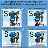 Alphabet Flash Cards for Early Readers - Country of Austria