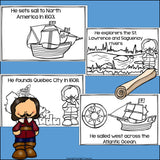 Samuel de Champlain Mini Book for Early Readers: Early Explorers