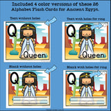 Alphabet Flash Cards for Early Readers - Ancient Egypt