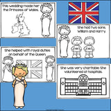 Princess Diana Mini Book for Early Readers: Women's History Month