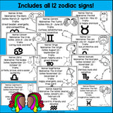 Zodiac Signs Mini Book for Early Readers