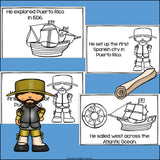 Juan Ponce de Leon Mini Book for Early Readers: Early Explorers