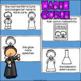 Marie Curie Mini Book for Early Readers: Women's History Month