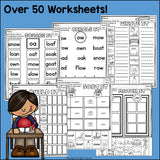 Vowel Pairs OA, OW Worksheets and Activities for Early Readers