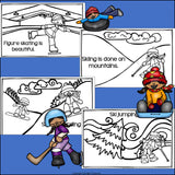 Winter Sports Mini Book for Early Readers
