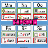Alphabet Word Wall - My House Theme
