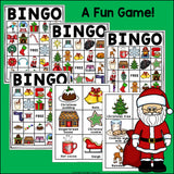 Christmas Bingo Cards for Early Readers - Christmas Winter Bingo FREEBIE