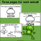 The Pond Mini Book for Early Readers: Pond Animals