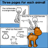 The Desert Mini Book for Early Readers: Desert Animals