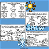 Snow Mini Book for Early Readers