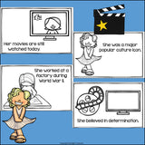 Marilyn Monroe Mini Book for Early Readers: Women's History Month