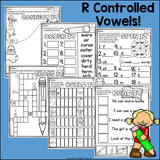 R Controlled Vowels Worksheets and Activities for Early Readers