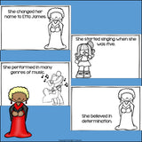 Etta James Mini Book for Early Readers: Black History Month