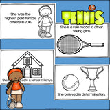 Serena Williams Mini Book for Early Readers: Women's History Month