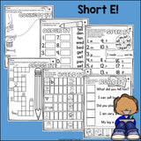 Short E Worksheets and Activities for Early Readers