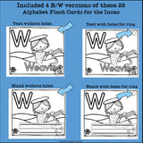 Alphabet Flash Cards for Early Readers - Incas