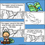 Canyons Mini Book for Early Learners - Landforms