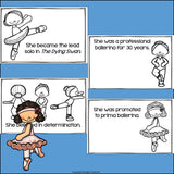 Anna Pavlova Mini Book for Early Readers: Women's History Month
