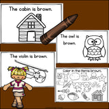 Colors of the Week: Brown Mini Book