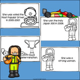 Danica Patrick Mini Book for Early Readers: Women's History Month