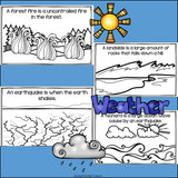Natural Disasters Mini Book for Early Readers