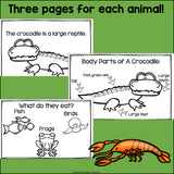 The Swamp Mini Book for Early Readers: Swamp Animals